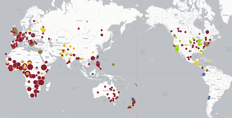Interactive World Map of Vaccine-Preventable Outbreaks