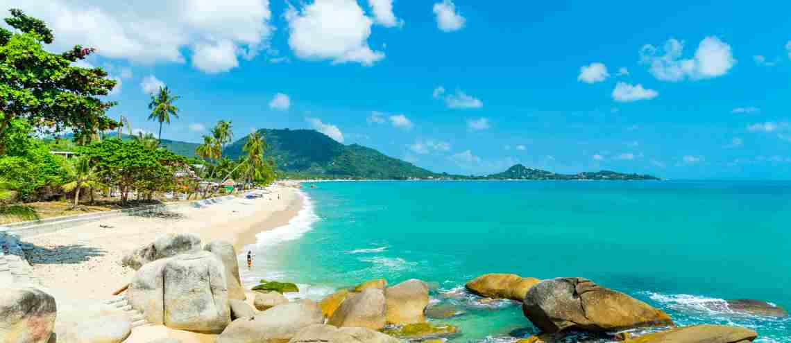 Beautiful beach in Koh Samui, Thailand