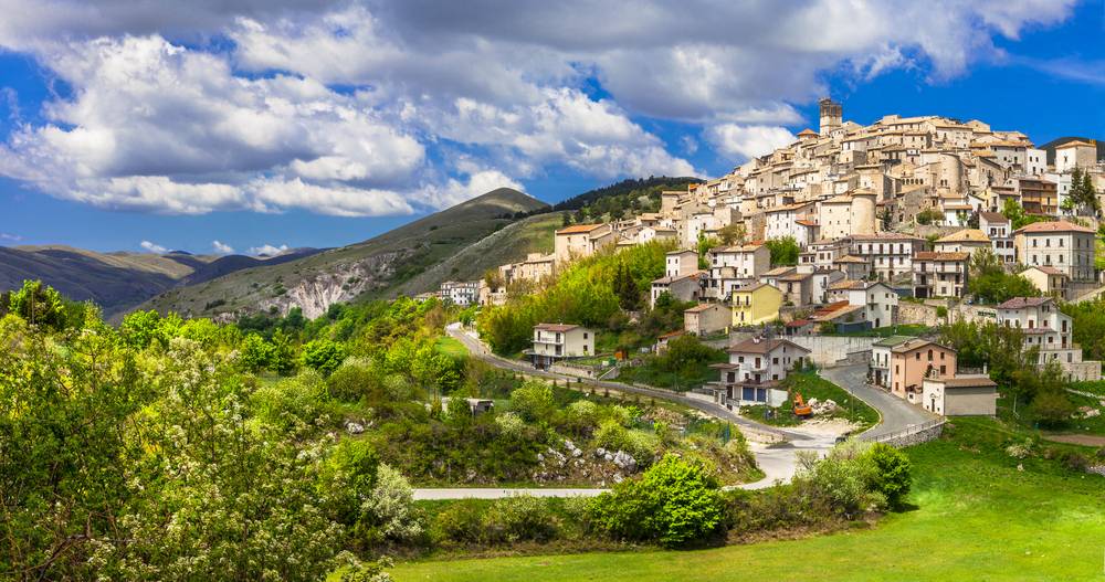 Abruzzo Castel del Montre in Italy