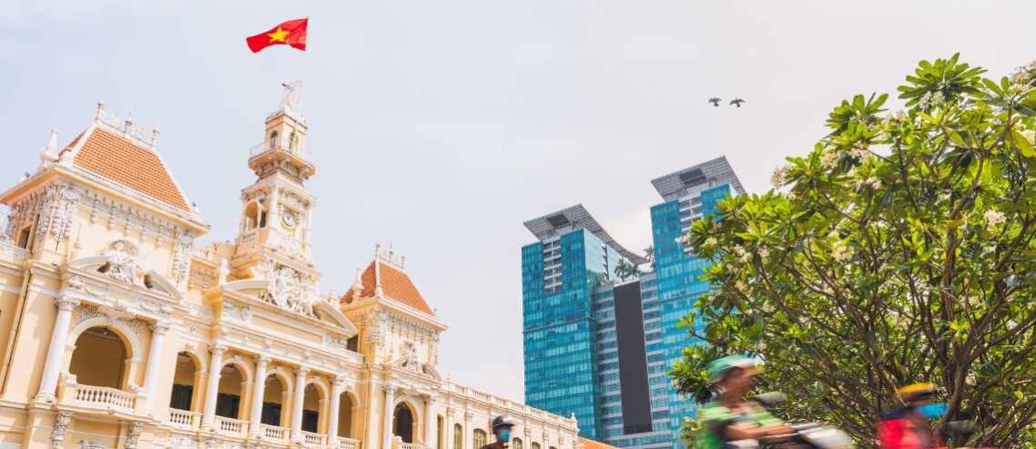 People's Committee Building in Ho Chi Minh City, Vietnam