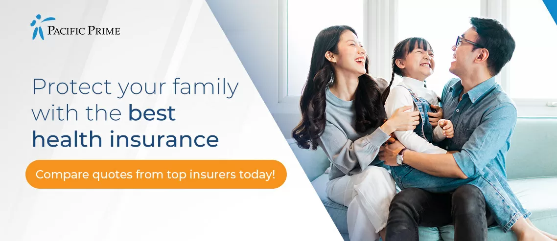Family health insurance banner