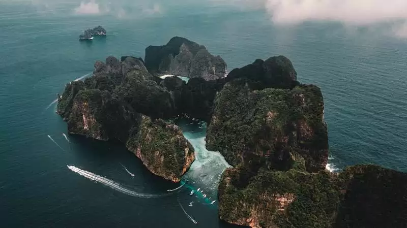 Above Ko Phi Phi Leh, Thailand