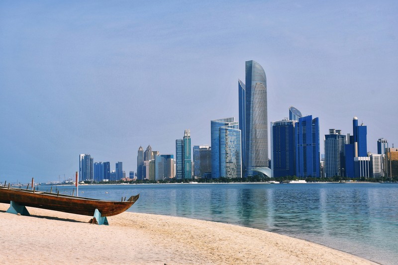 Abu Dhabi's Corniche Beach, a scenic UAE shore