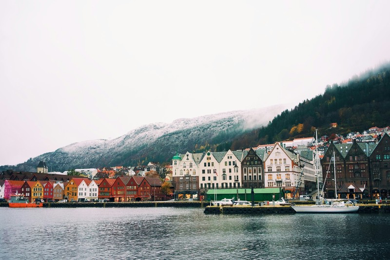 Bergen, Norway's First Snowy Day