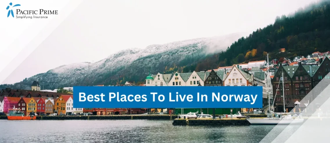 Image of Bergen’s First Snowfall Transforms Norway’s Beautiful City with text overlay of "Best Places To Live In Norway"