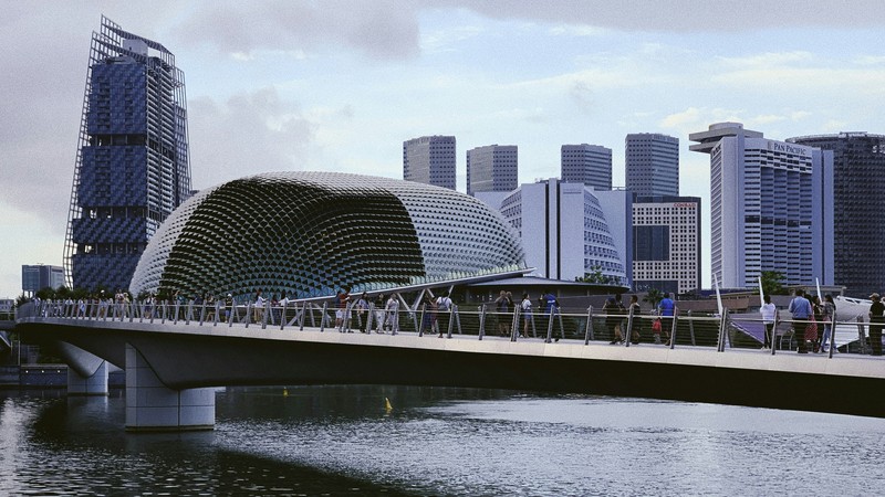 Clark Quay In Singapore City