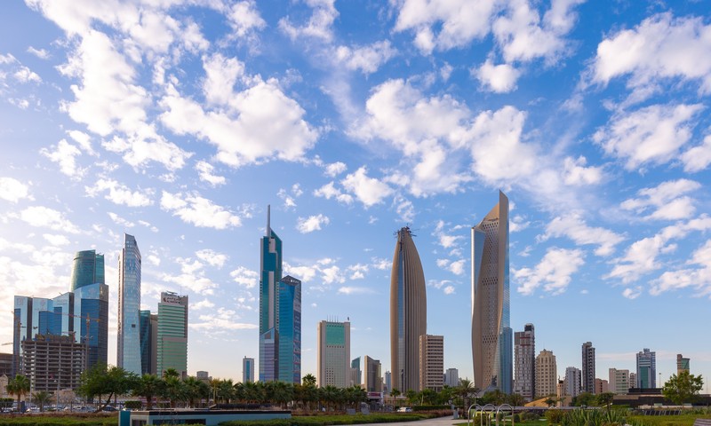 Cloudy Day View of Kuwait City - UAE Family Health Insurance