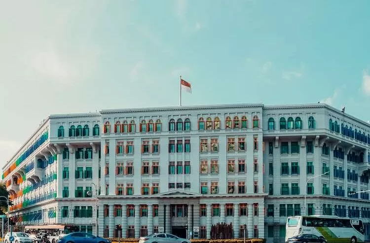 Colorful MICA Building: Ministry Of Communications And Information, Singapore.