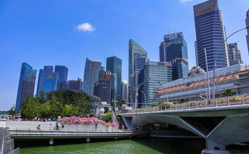 Daytime Waterfront Concrete Building, Singapore