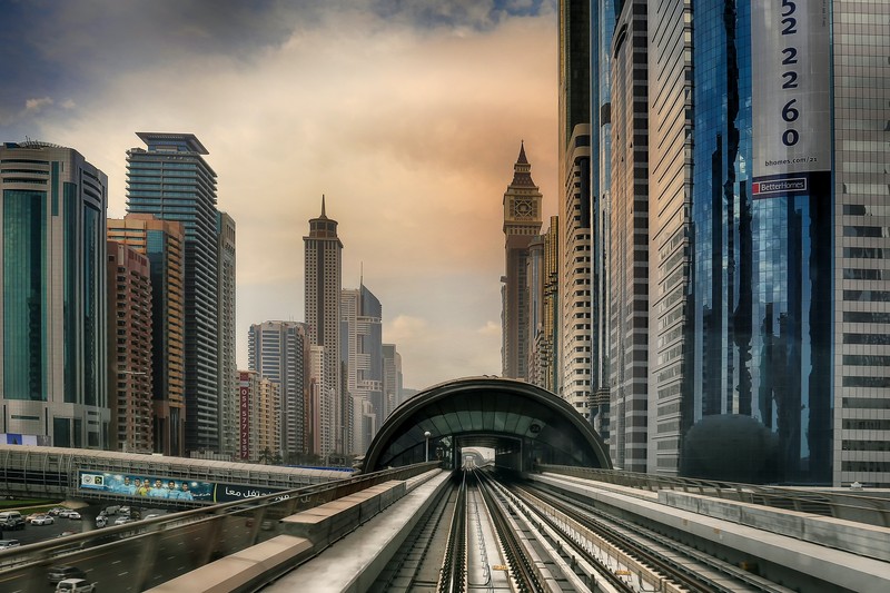 Dubai Metro Station, UAE's rapid transit access