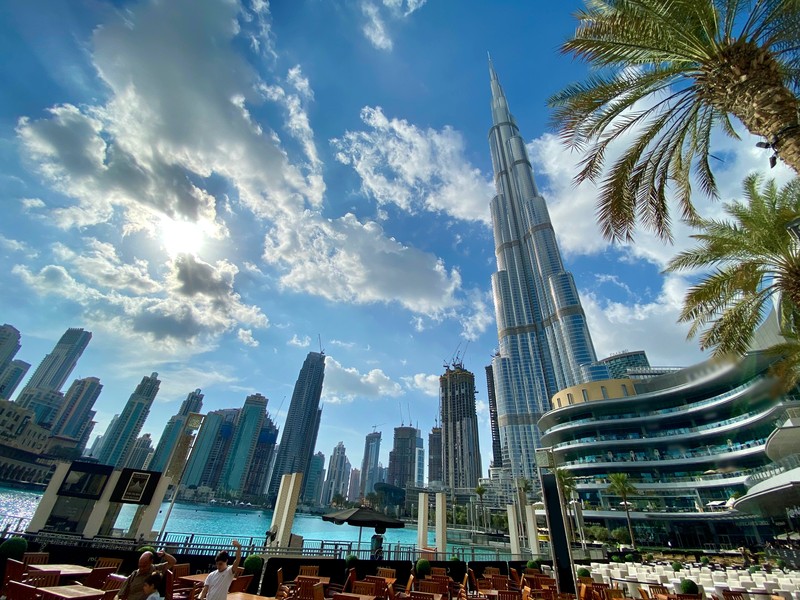 Dubai Waterfront With White And Gray High-Rises