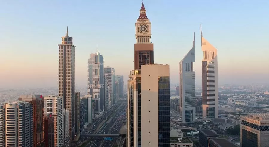 Dubai's Golden Hour View From Gevora Hotel's 79th Floor