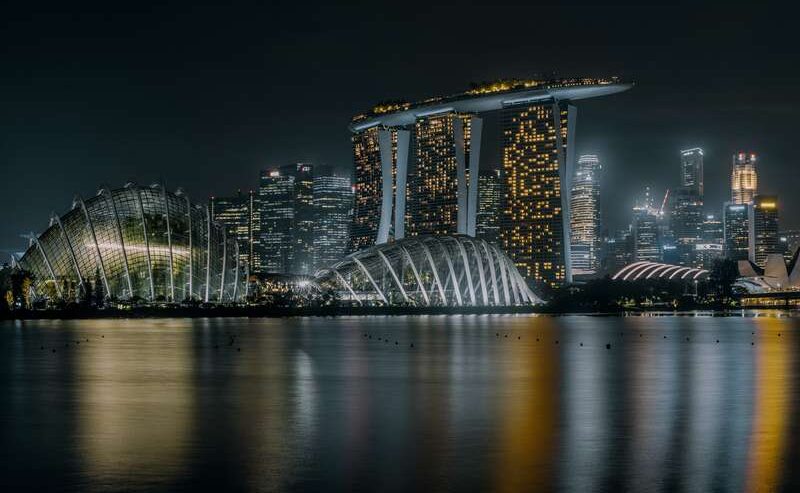 Dynamic Singapore Skyline: Captivating Urban Landscape