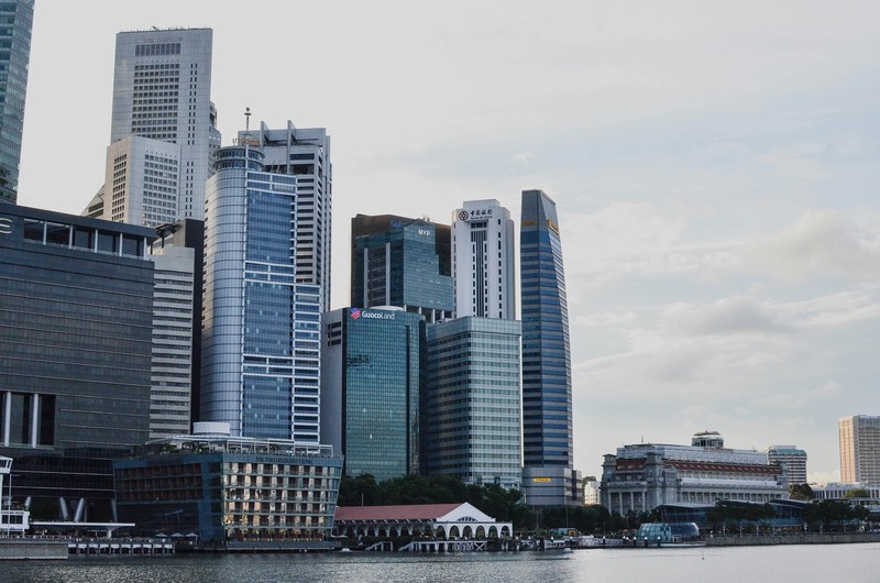 Evening At Bayfront Avenue, Marina Bay Sands, Singapore