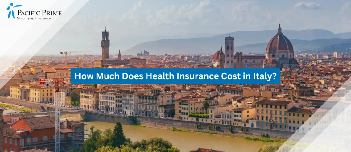Image of Florence City Skyline With The Duomo Under Clear Daylight In Tuscany, Italy with text overlay of "How Much Does Health Insurance Cost in Italy?"