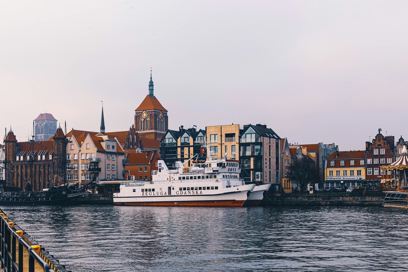 Gdańsk, Poland: Ferry At Dock