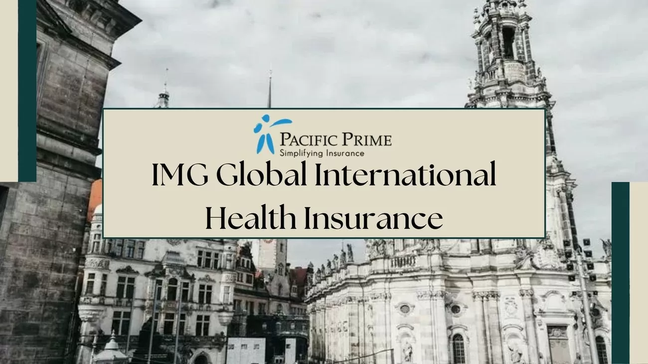 Image of Germany Urban Landscape View with text overlay of "IMG Global International Health Insurance"