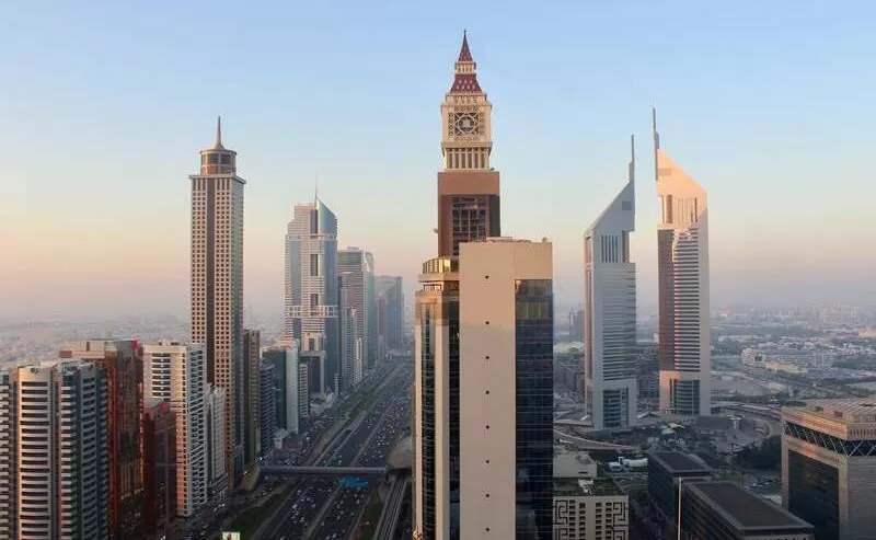 Gevora Hotel, 79th floor, Dubai, UAE, Golden Hour
