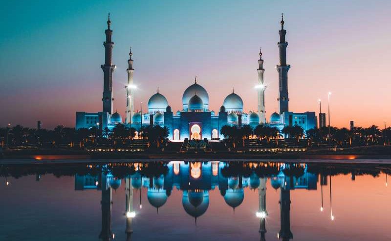 Great Mosque Reflection, Abu Dhabi, UAE