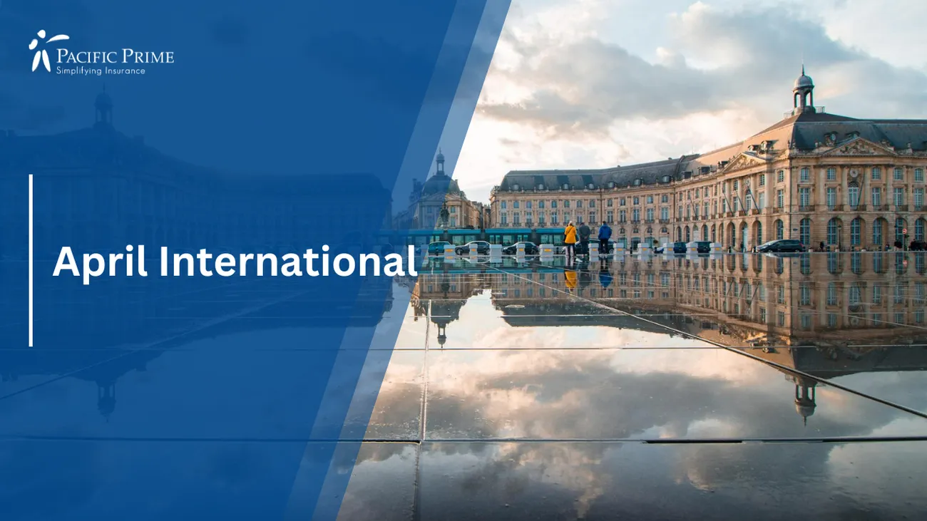 Image of Green And Brown Palace In Bordeaux, Nouvelle-Aquitaine, France with text overlay of "April International"