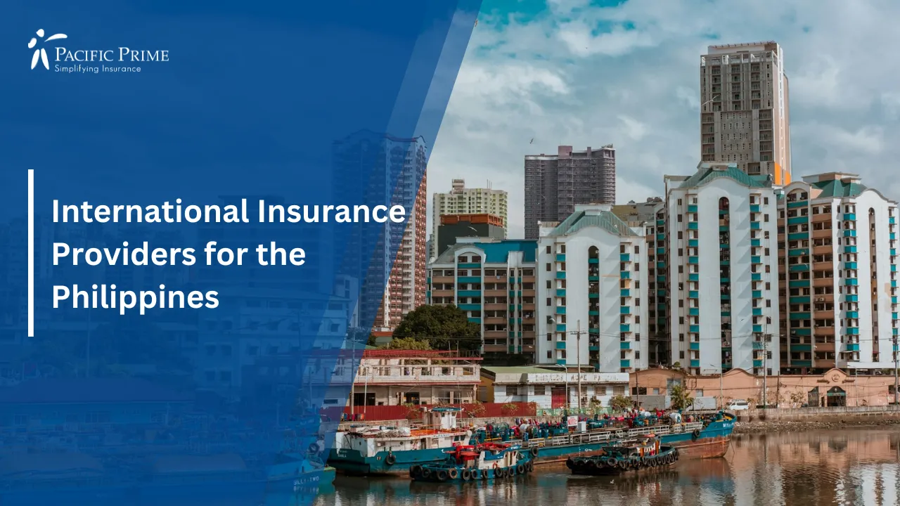 Image of Historic Stone Walls And Pathways At Fort Santiago In Manila with text overlay of "International Insurance Providers for the Philippines"