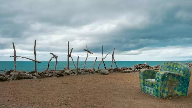 Hokitika Driftwood Sign, NZ