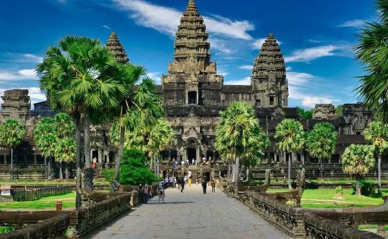 Iconic Angkor Wat Temple, Cambodia