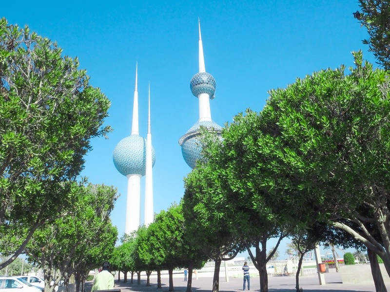 Kuwait Towers on Arabian Gulf St in Kuwait City
