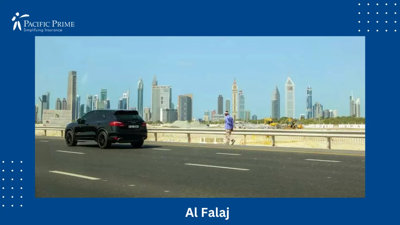 Image of Leading Residential Neighborhoods In Al Falaj, Sharjah with text overlay of "Al Falaj"