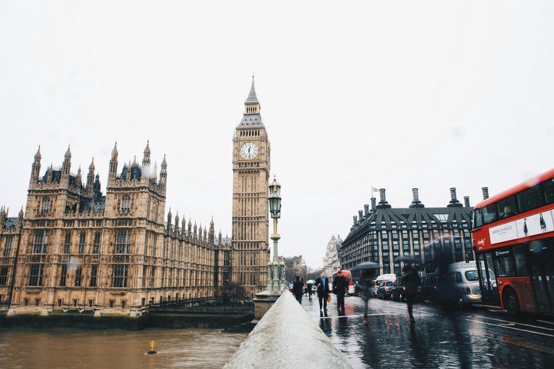 Londoners By Big Ben, UK