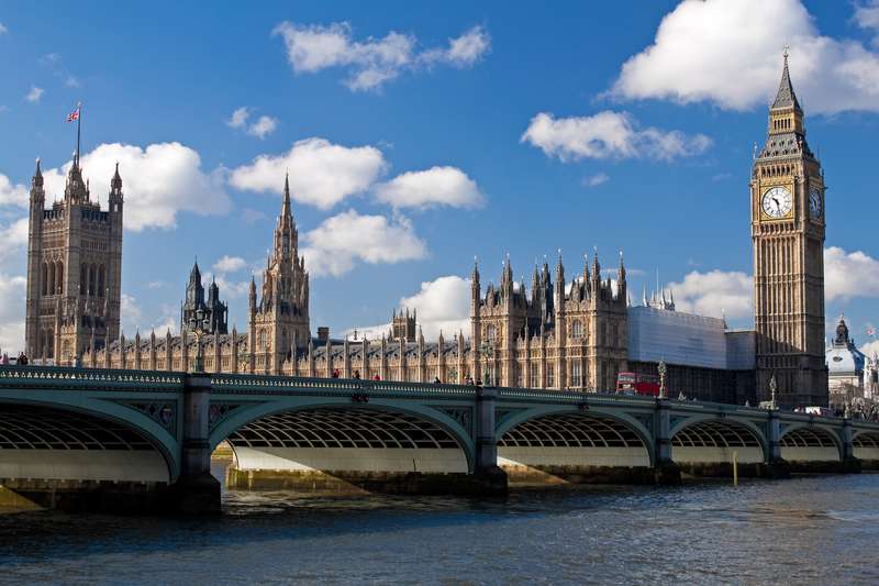 London's Houses Of Parliament View