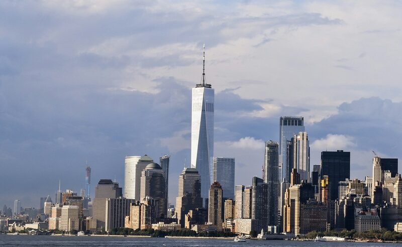 Manhattan city skyline, New York, NY, USA