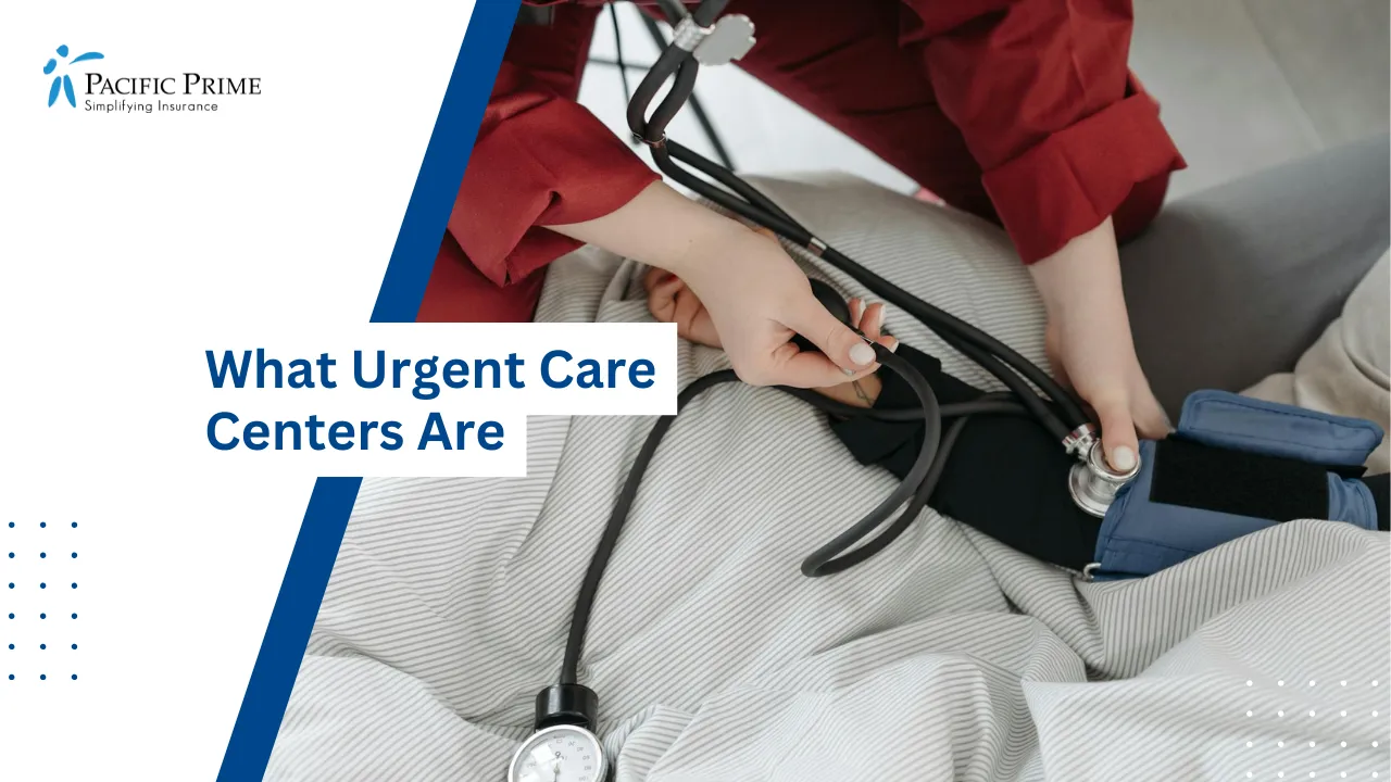 Image of Paramedic Assisting And Checking On An Injured Person with text overlay of "What Urgent Care Centers Are"