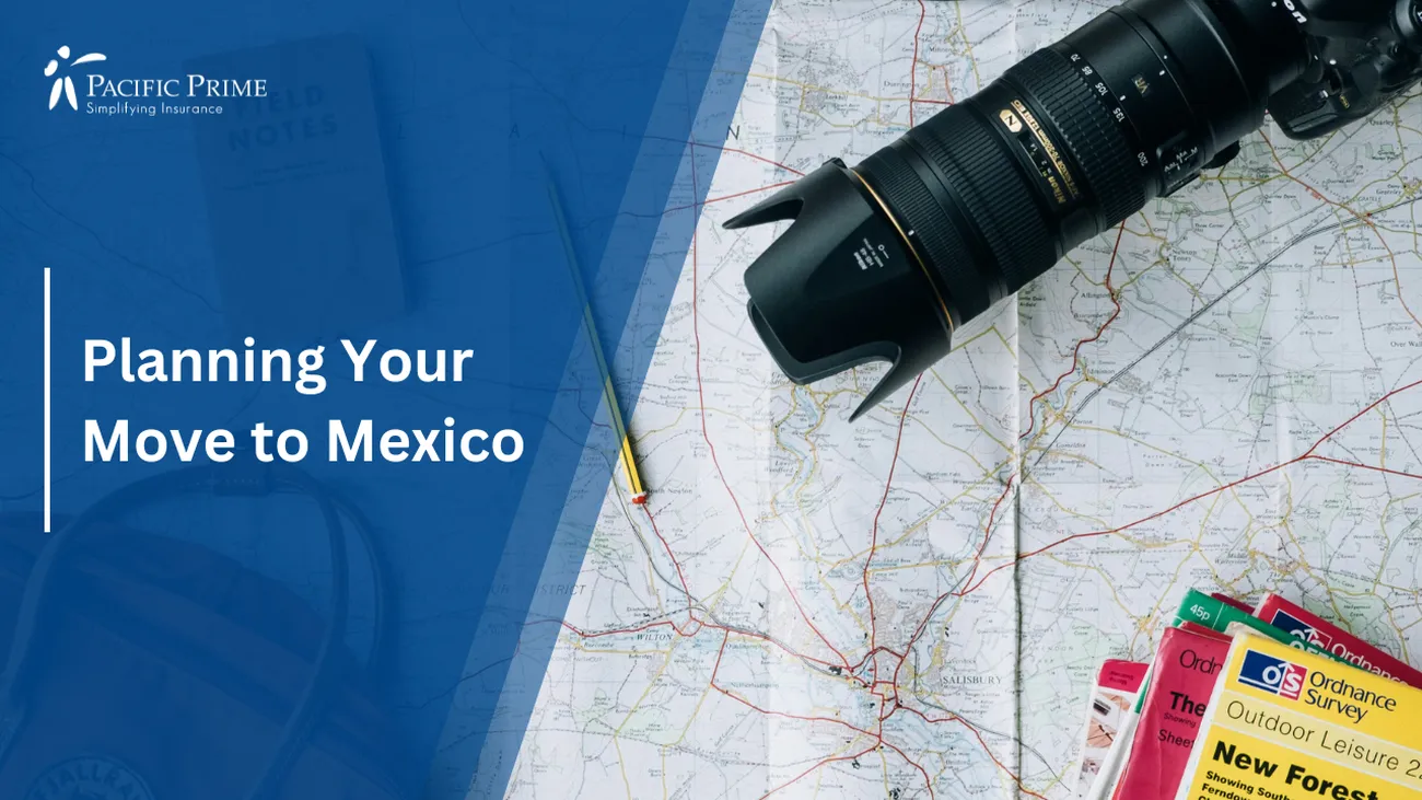 Image of Planning Travel To Mexico From The UK with text overlay of "Planning Your Move to Mexico"