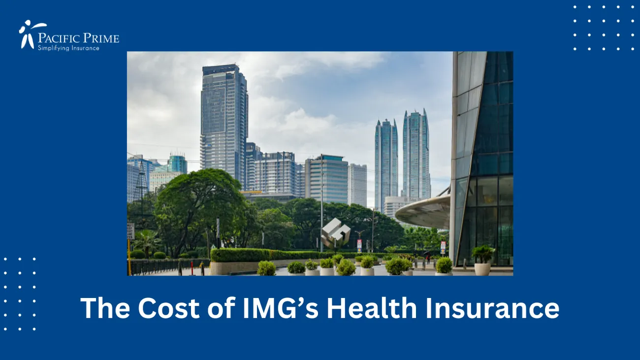 Image of Plants In The Podium Park, Ortigas Center, Mandaluyong, Philippines with text overlay of "The Cost of IMG’s Health Insurance"