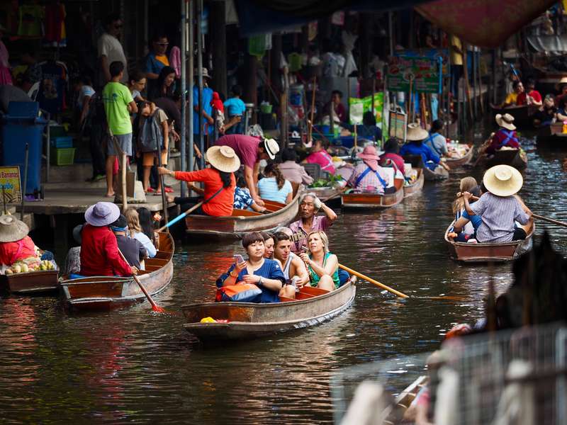 Riverboat Ride, Daytime In Thailand