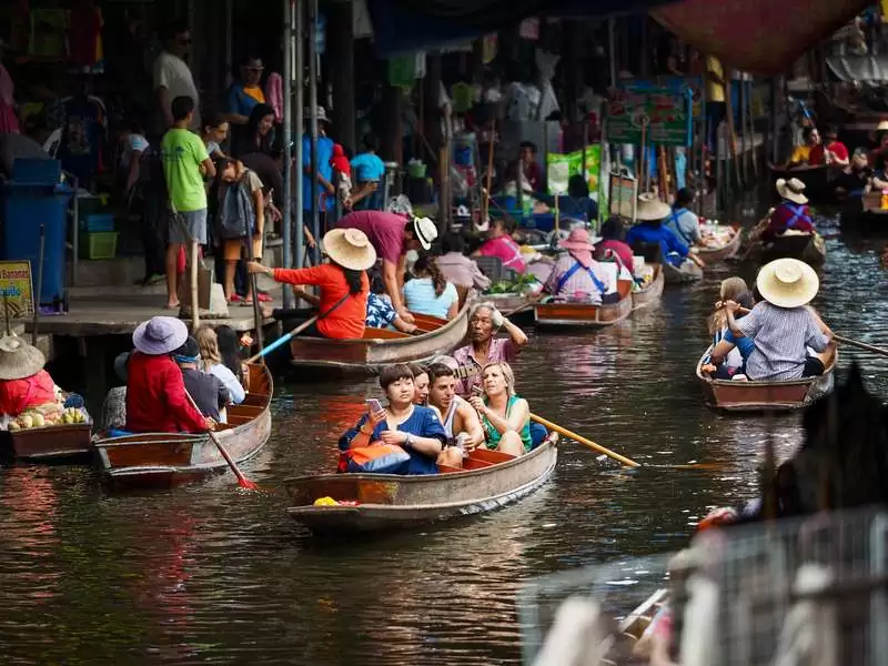 Riverboat Ride, Daytime In Thailand