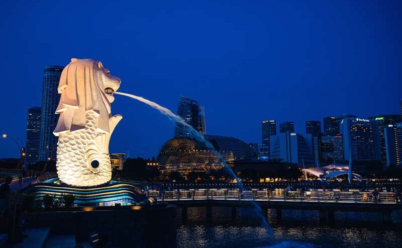 Serene Merlion Park, Singapore
