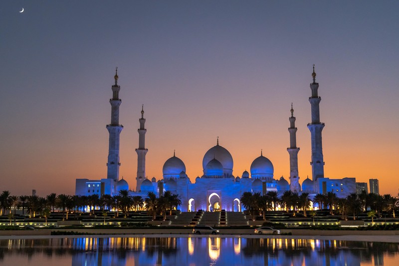 Sheikh Zayed Grand Mosque in Abu Dhabi, UAE