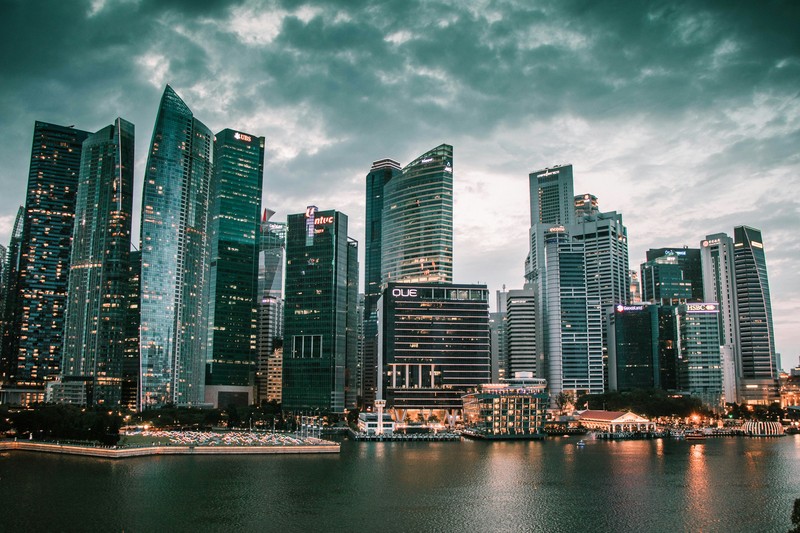Singapore Marina Bay skyline