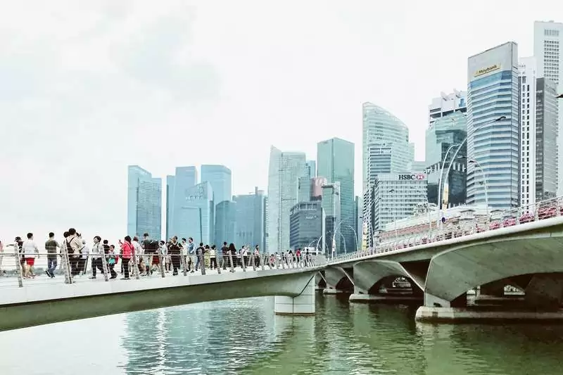 Singapore Sea And Skyscrapers