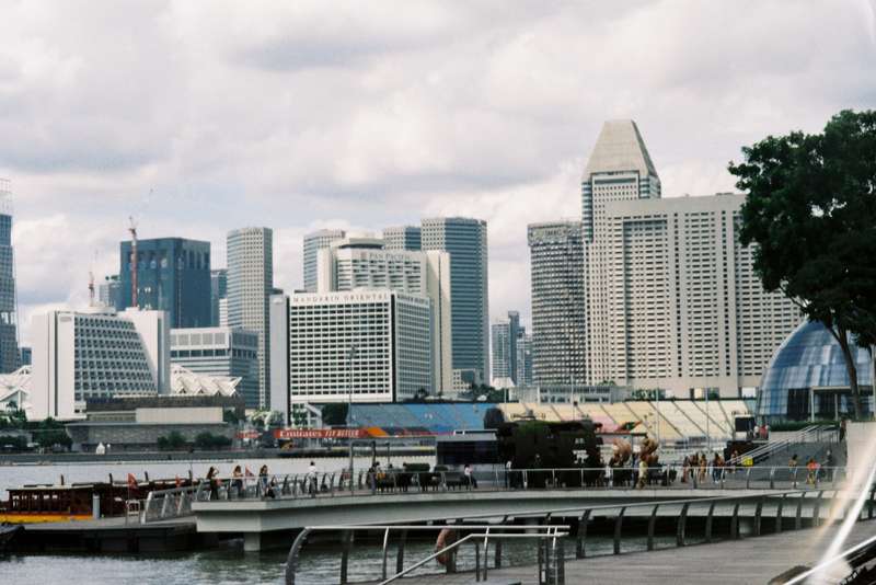 Singapore Urban Skyline Alongside River