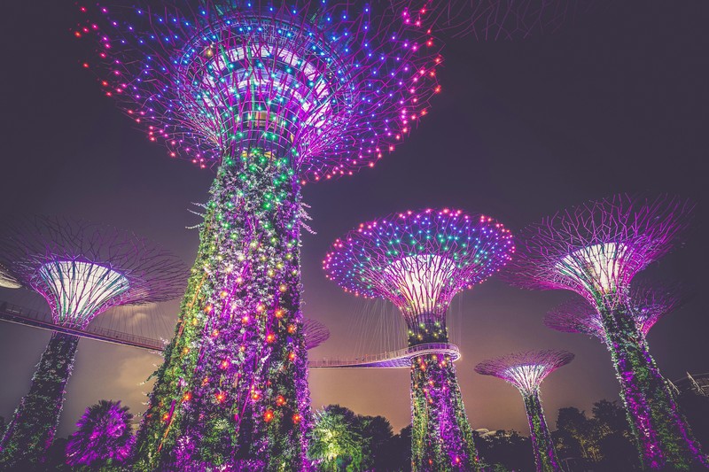 Singapore's Vibrant Post Lights