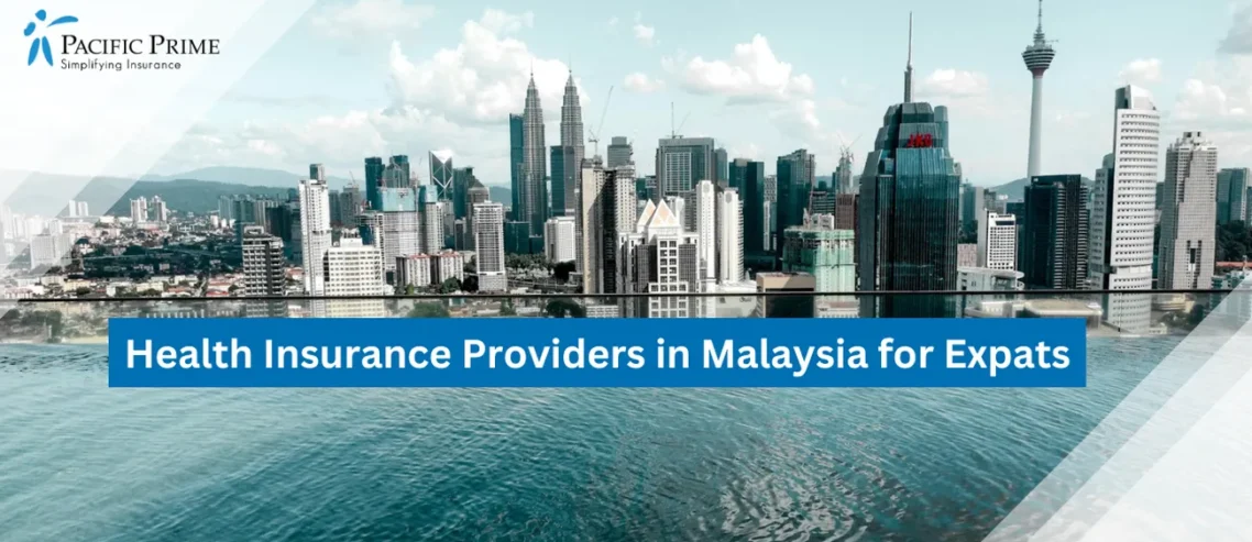 Image of Sky Pool At Regalia Suites, Kuala Lumpur, With Stunning City Skyline View with text overlay of "Health Insurance Providers in Malaysia for Expats"