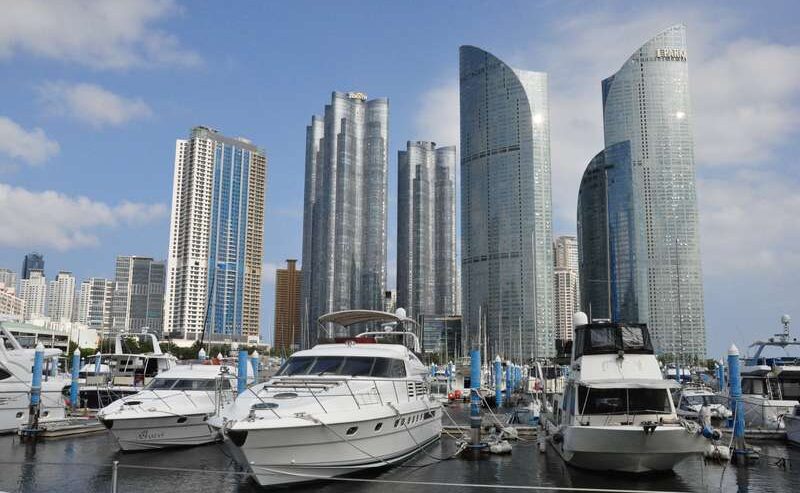 South Korea's Opulent Inner Harbor: Yachts And Luxury Condos