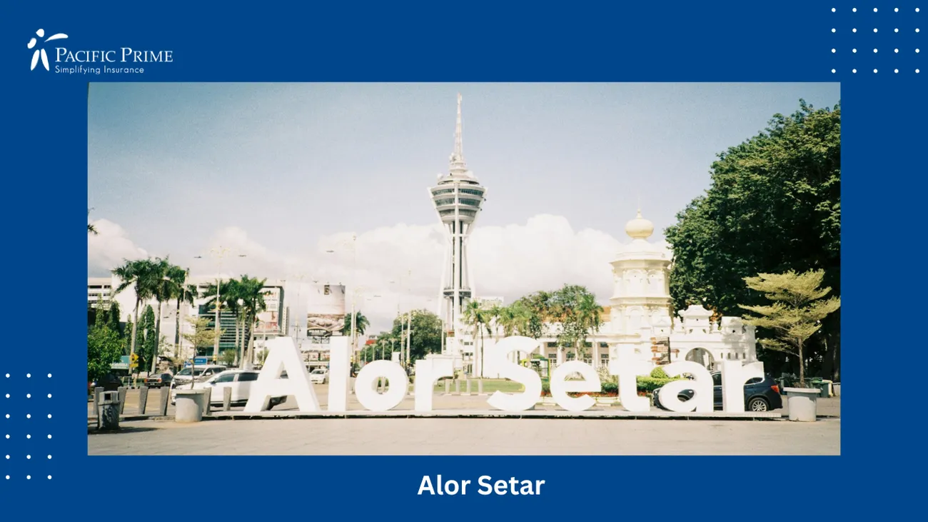 Image of Tall Building In Alor Setar With Alor Setar Sign In Front with text overlay of "Alor Setar"