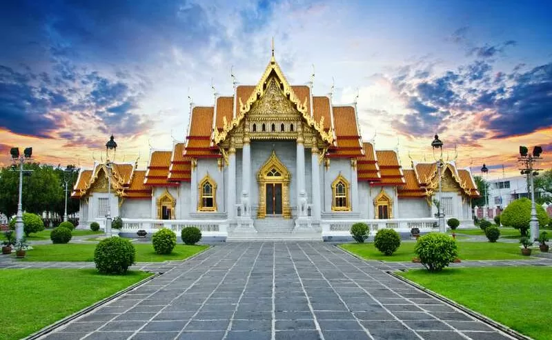 Thai Marble Temple In Bangkok - Iconic Architecture