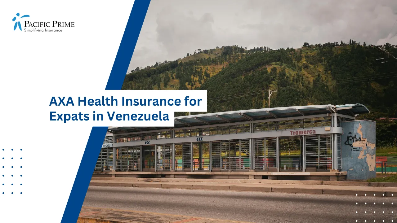 Image of Tram Stop Scene In Mérida, Venezuela with text overlay of "AXA Health Insurance for Expats in Venezuela"