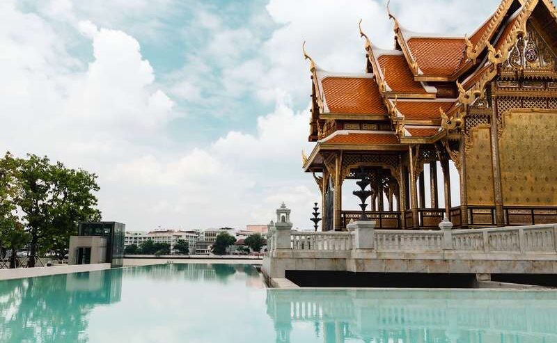 Tranquil Waters By Bangkok's Historic Temple