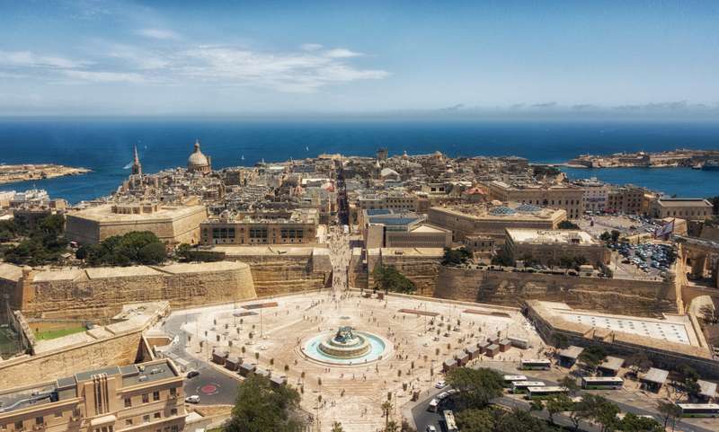 Valletta's Captivating Aerial Vista, A Maltese Job Hub